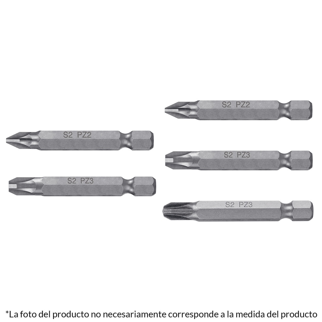 TRUPER JGO PUNTAS POZIDRIV    5PZ 2" COMBINADAS PUDE-2002