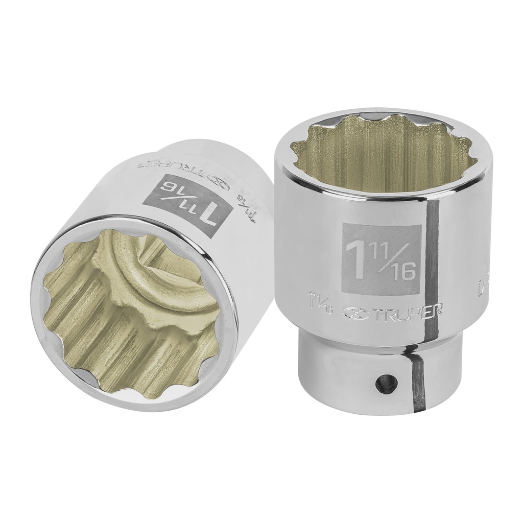 TRUPER DADO D-5554 1 11/16" CUADRO 3/4" 12 PUNTAS STD