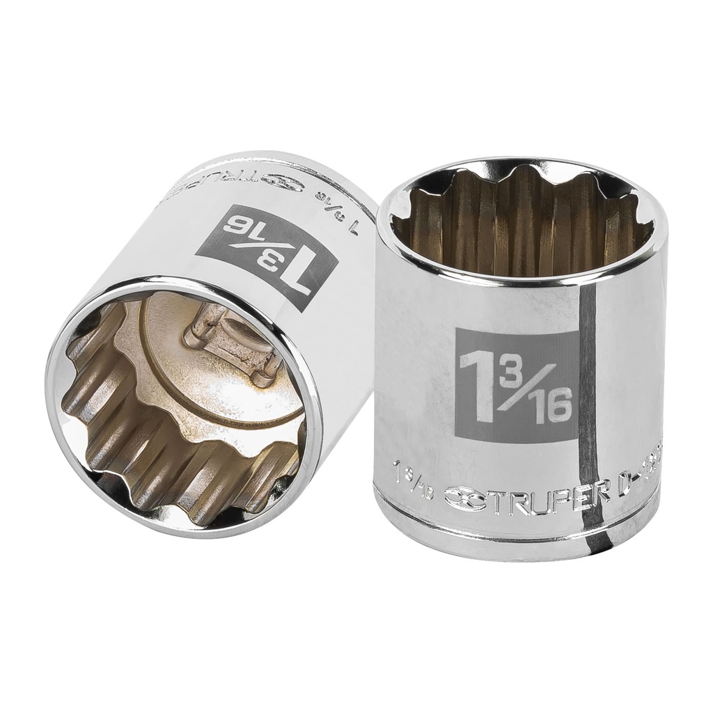 TRUPER DADO D-5438 1 3/16" CUADRO 1/2" 12 PUNTAS STD