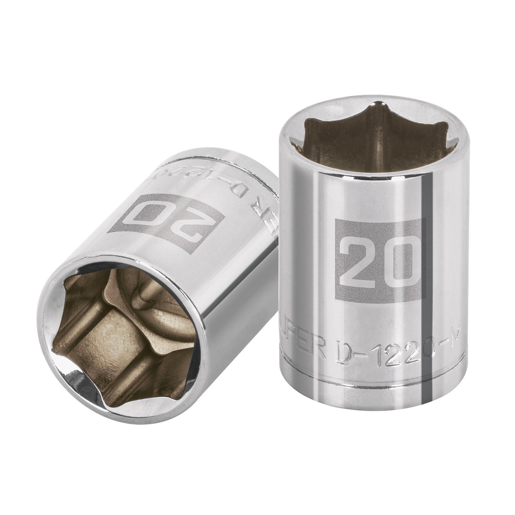 TRUPER DADO D-5420-M 20MM CUADRO 1/2" 6 PUNTAS MM