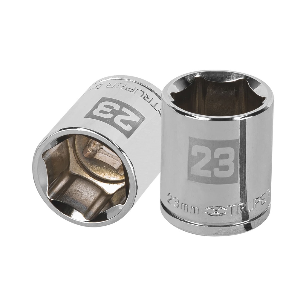 TRUPER DADO D-5423-M 23MM CUADRO 1/2" 6 PUNTAS MM