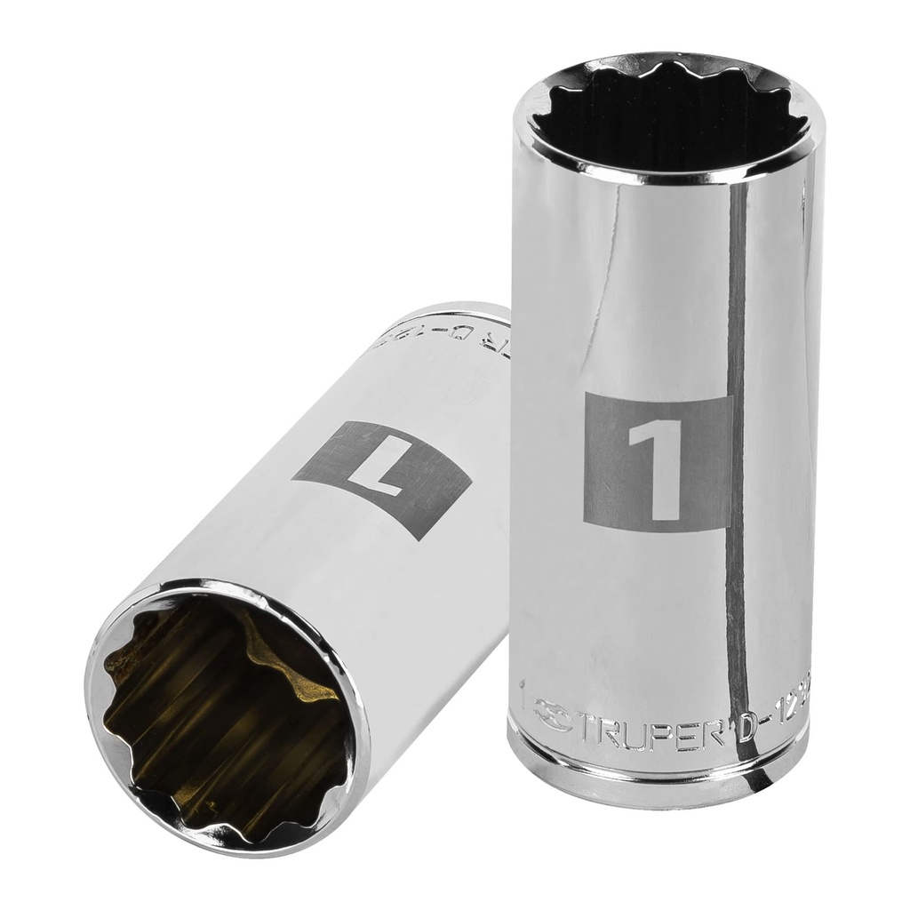 TRUPER DADO D-5332-E 1" CUADRO 1/2" LARGO 12 PUNTA STD
