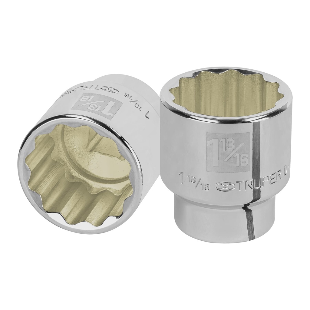 TRUPER DADO D-5558 1 13/16" CUADRO 3/4" 12 PUNTAS STD
