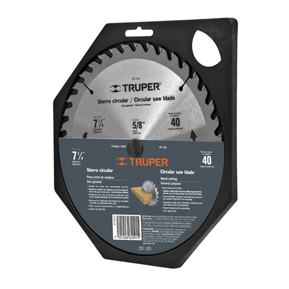 TRUPER DISCO SIERRA CIRCULAR  7-1/4" 30DTESX5/8" ST-730