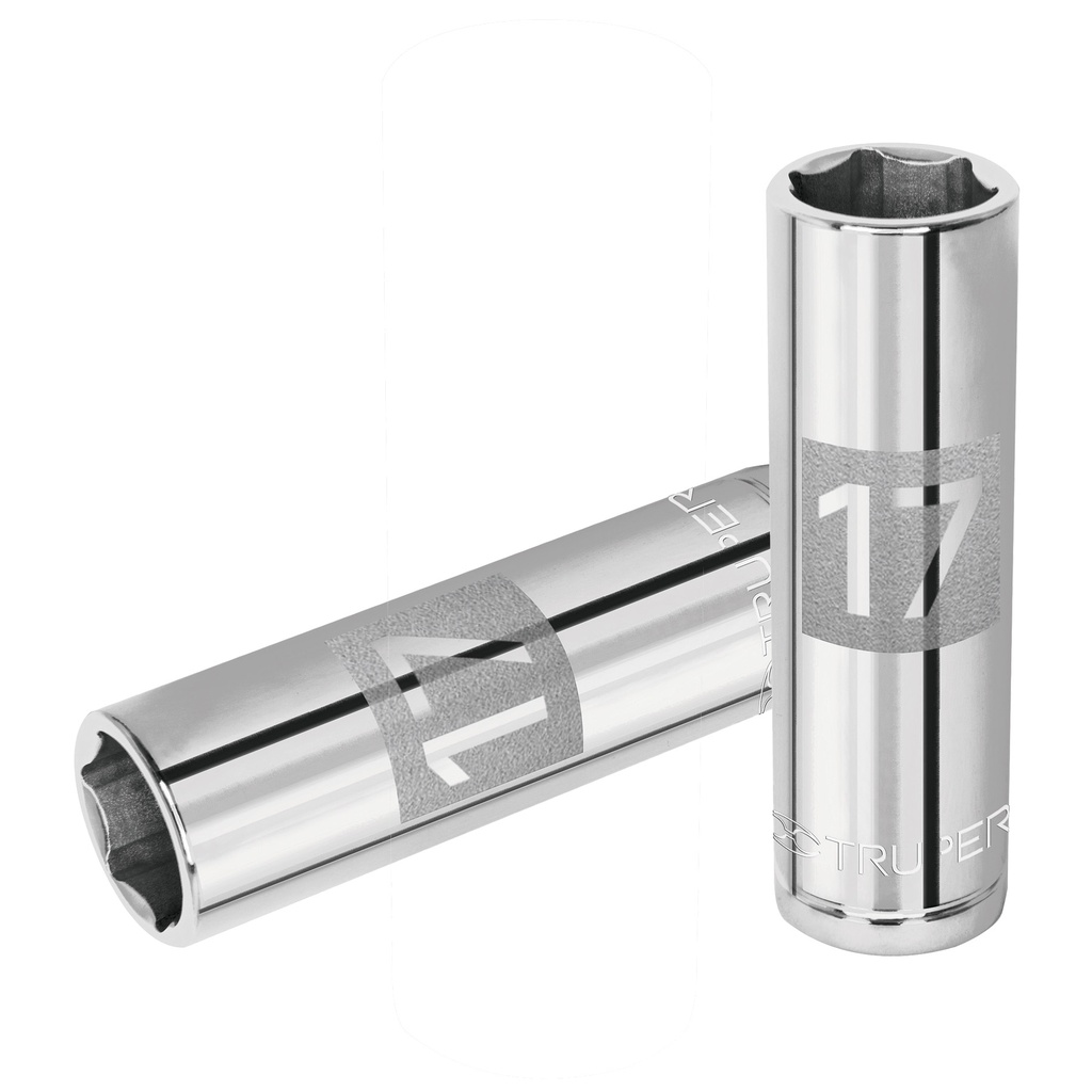 TRUPER DADO D-5317-M 17MM CUADRO 1/2" LARGO 6 PUNTAS MM