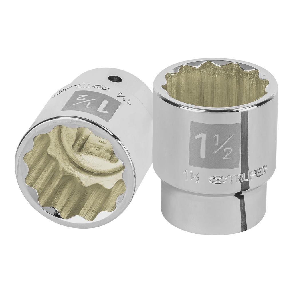 TRUPER DADO D-5548 1 1/2" CUADRO 3/4" 12 PUNTAS STD