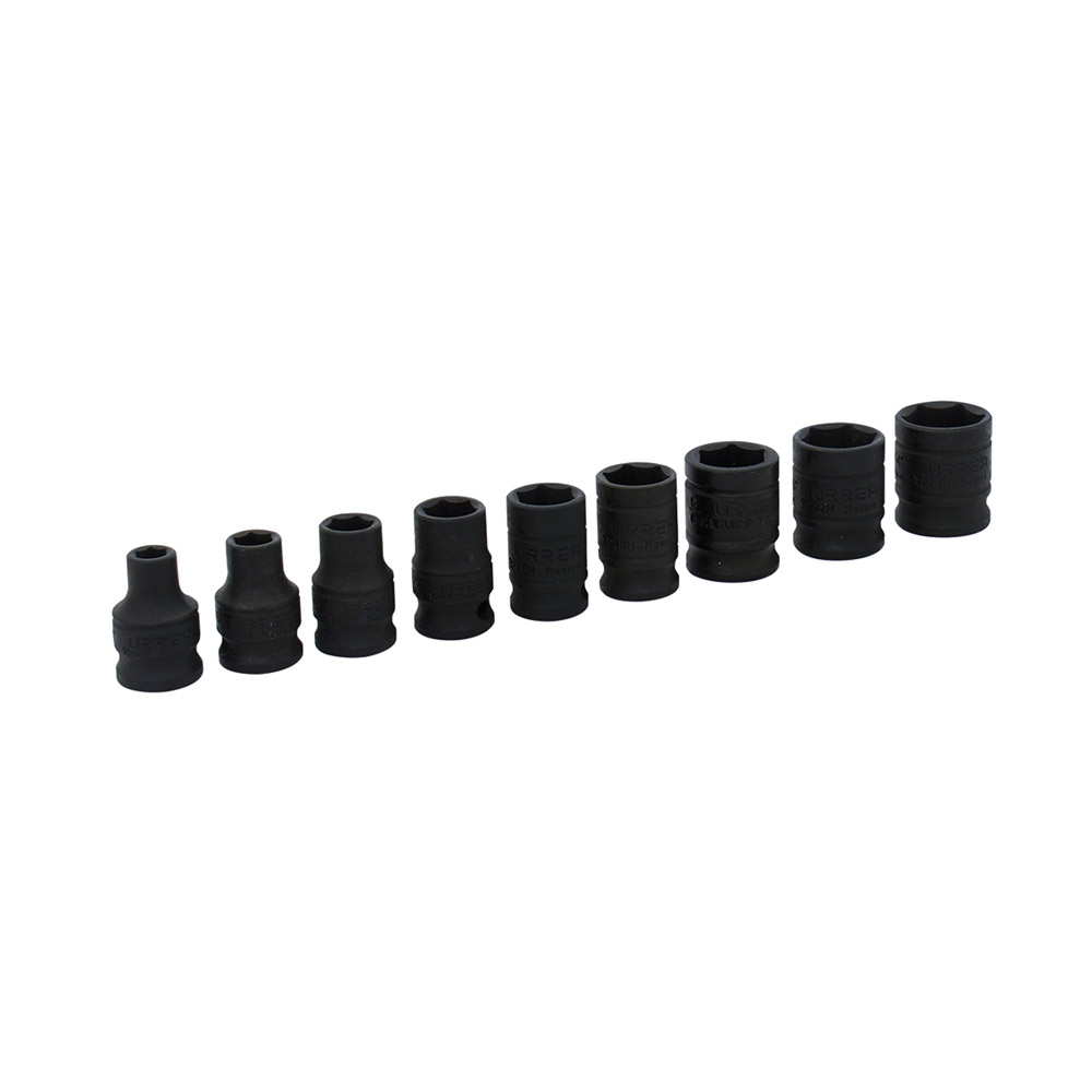URREA JGO 9PZ DADOS IMP 3/8 6PT STD