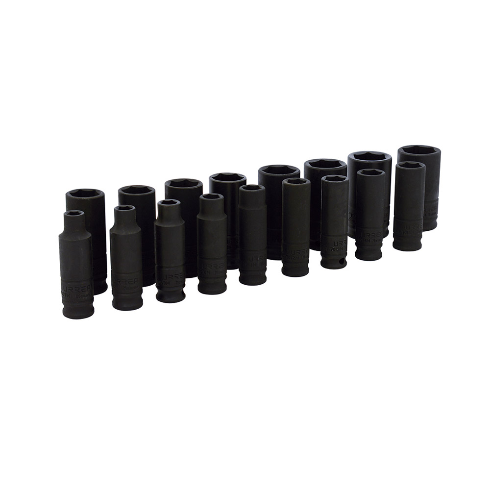 URREA JGO 17PZ DADOS IMP LGO 3/8 MM
