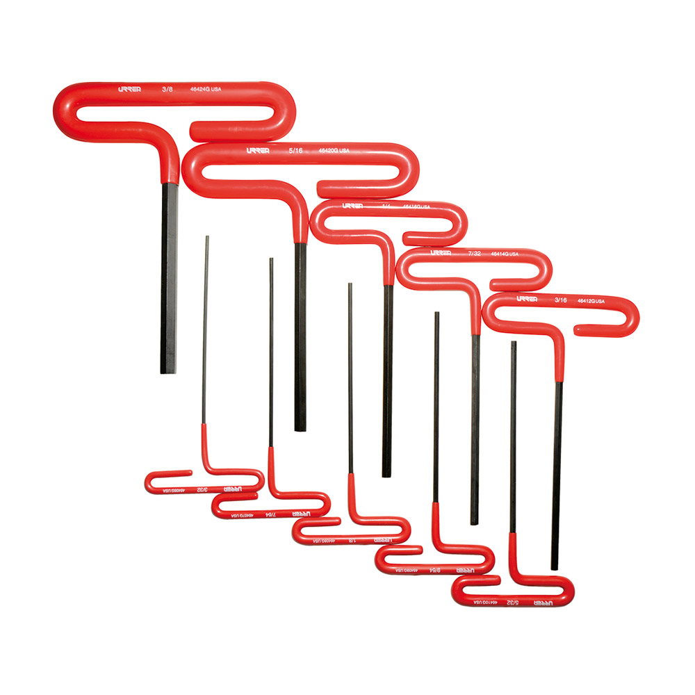 URREA JGO 10PZ LLAVES HEX T C/GRIP