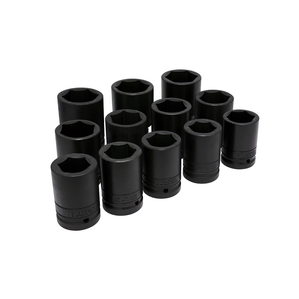 URREA JGO DADOS 1" 1-3/8A2-3/16" 10000L 12PZ 6PT LARG IMP