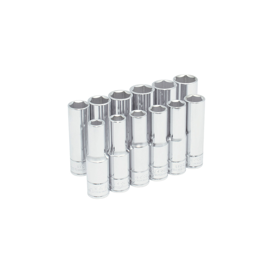 URREA JGO 12PZ DADOS LG 1/2 6PT MM