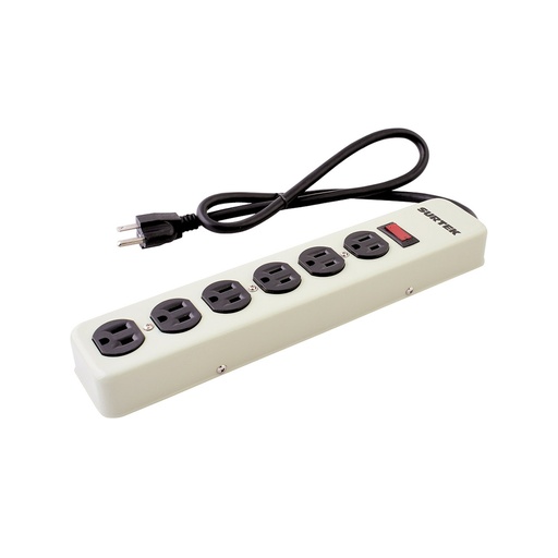 [HC52349] SURTEK SUPRESOR PICOS 6 ENTRADAS 600J