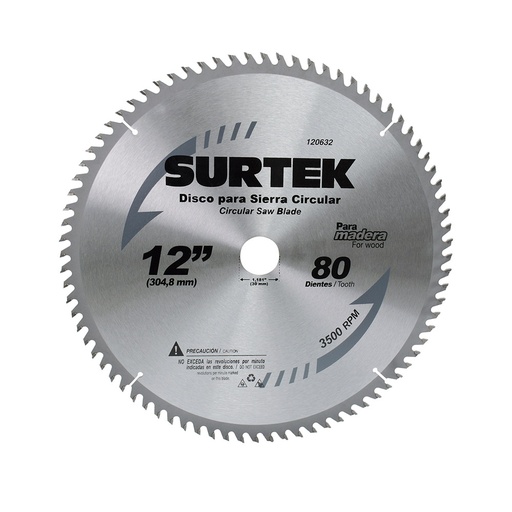 [HC53716] SURTEK DISCO P/SIER CIRC 12DX80DX30MM