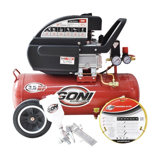 [GON975K] GONI PAQUETE 975K COMPRESOR3.5HP+PIST 70+ MANG 5MT
