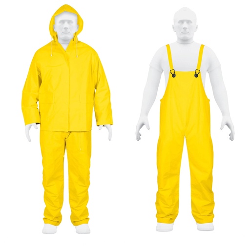 [HC72646] TRUPER IMPERMEABLE TRA-PRO-M M  AMARILLO 2PZA
