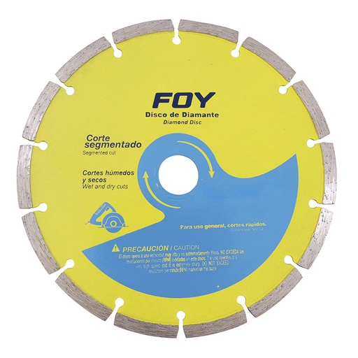 [HC75175] FOY DISCO DIAMANTE CTE SEGMENTADO4 1/2" 143511