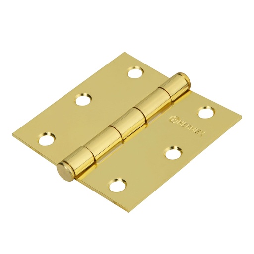 [HC74123] HERMEX BISAGRA BC-301P 3" CUADRADA LATON CABEZA PLANA