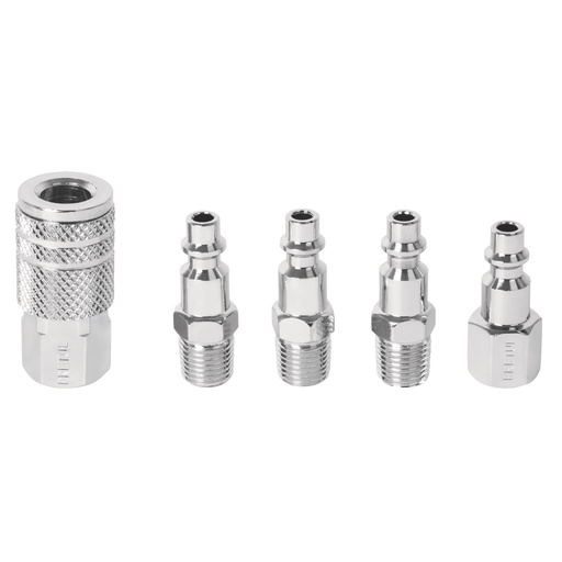 [HC73831] PRETUL COPLE CORAL-5P TIPO "F" CONECTORES ACERO INOX 5PZA