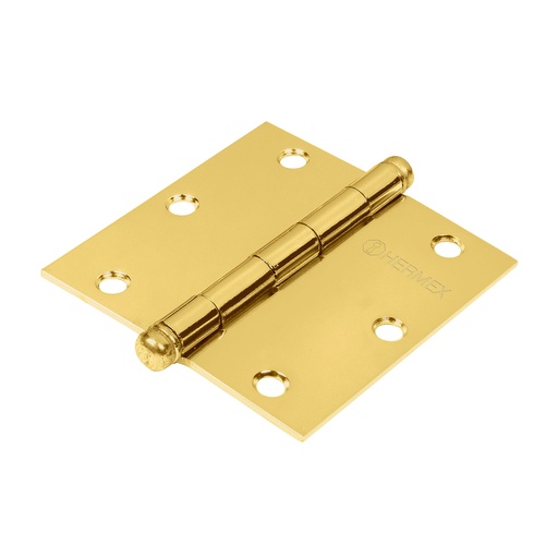 [HC74415] HERMEX BISAGRA CUADRADA 3"    LATON CABEZA RED BC-301R
