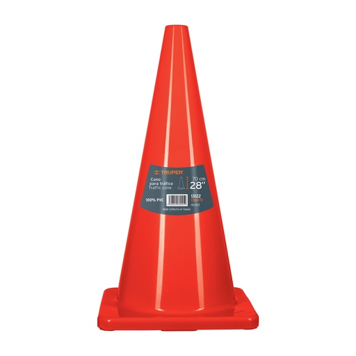 [HC74885] TRUPER CONO DE SEGURIDAD      70CM NJA S/REFLEJANTE