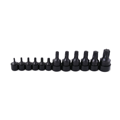 [HC57703] URREA JGO DADOS TORX 12PZ     T10-T60 CUADRO 1/4-3/8-1/2