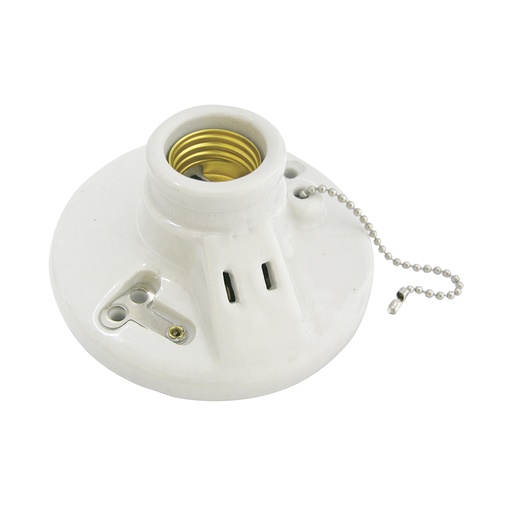 [HC59182] SURTEK PORTALAMPARA DE TECHO C/CADENA