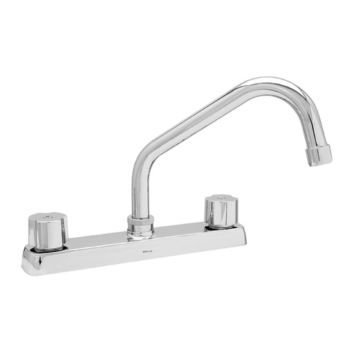 [HC57743] DICA MEZCLADORA P/FREGADERO   CROMO 8" CUB MANERAL 4317
