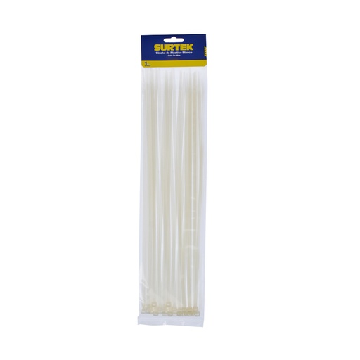 [HC57807] SURTEK CINCHO-COLLARIN 50PZ   NATURAL 4.6X300MM 114212