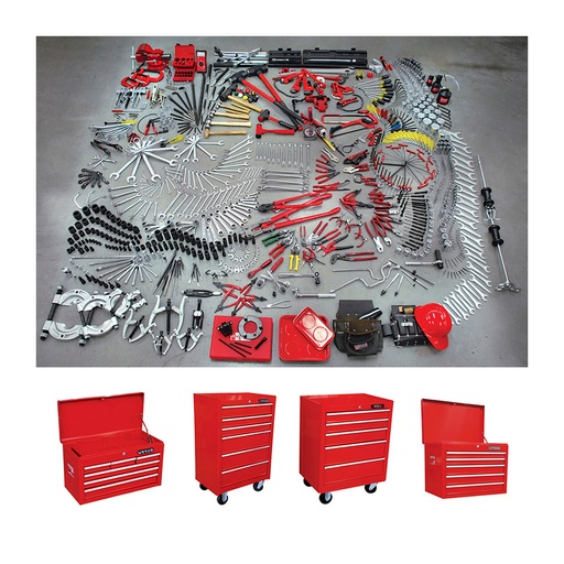 [HC27257] URREA JGO HERRAMIENTA 941PZ   INDUSTRIAL COMBINADO C/GABINET