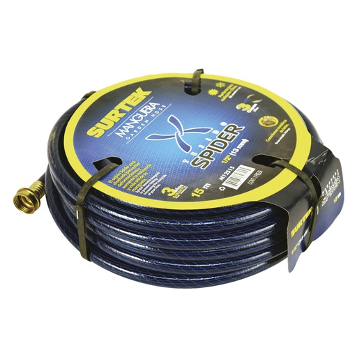[HC58717] SURTEK MANGUERA SPIDER M12S15 1/2" 15MT CONECTOR METALICO