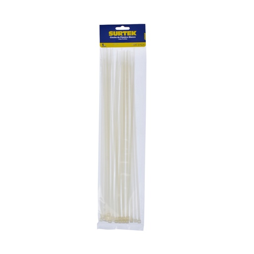 [HC58944] SURTEK CINCHO-COLLARIN 25PZ   NATURAL 4.6X368MM 114214