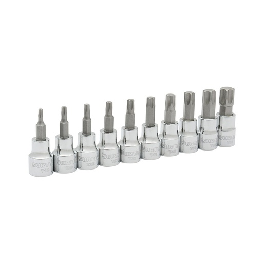 [HC59021] SURTEK DADOS JG/10PZ PTA TORX 3/8 F5100T