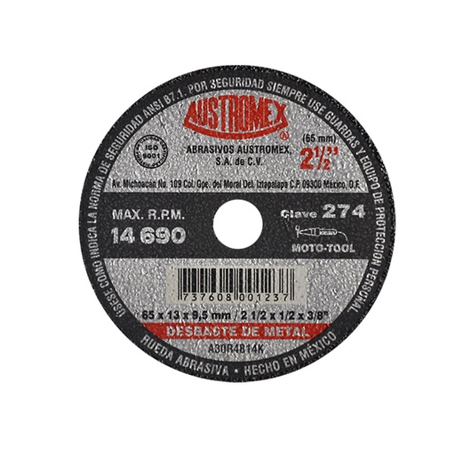 [HC69960] TENAZIT DISCO LAM A/REMOCION 7X7/8" G80 724 TE