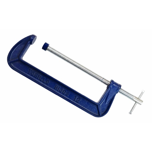 [HC69198] TORILLO PRENSA P/CARPINTERO   12" TIPO "C" AZUL