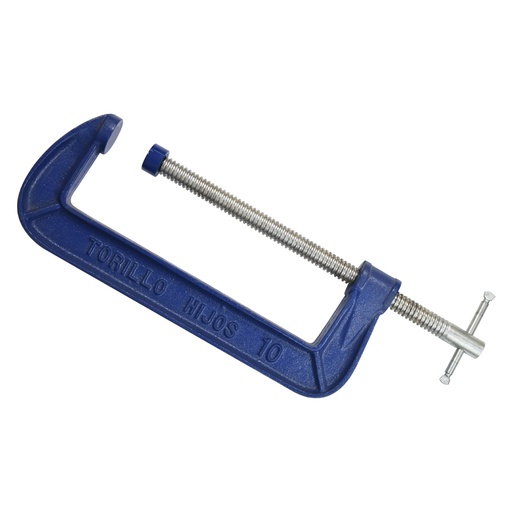 [HC69197] TORILLO PRENSA P/CARPINTERO   10" TIPO "C" AZUL