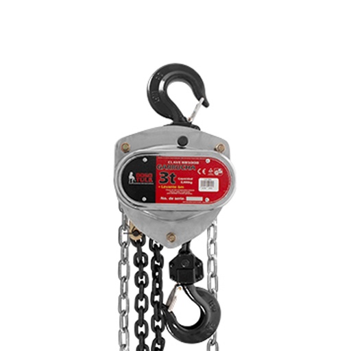 [HC69378] DOGOTULS GARRUCHA CROMADA     D/CADENA 3TON  6MT HB5008