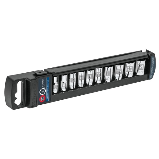 [HC69505] TRUPER DADO JD-1/4X10M MM CUADRO 1/4" ESTUCHE 10PZA CORTO