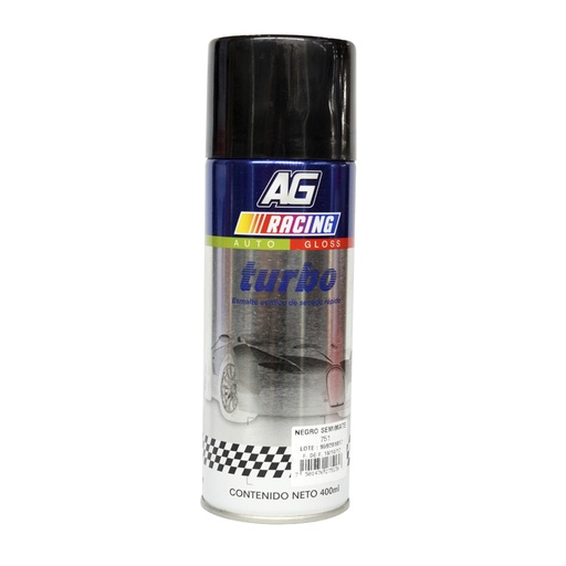 [HC79846] TURBO PINTURA AEROSOL NEGRO SEMI MATE 400ML AT75105