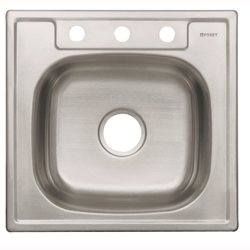 [HC80322] FOSET TARJA 1PILA 53X50CM     INOX EMP TA-553