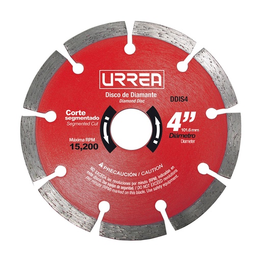 [HC79435] URREA DISC DIAM USO IND SEGM 4" DDIS4