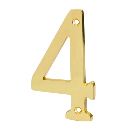 [HC79593] HERMEX NUMERO NUCH-4 4" NO 4 LATON SOLIDO