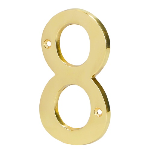 [HC79597] HERMEX NUMERO NUCH-8 4" NO 8 LATON SOLIDO