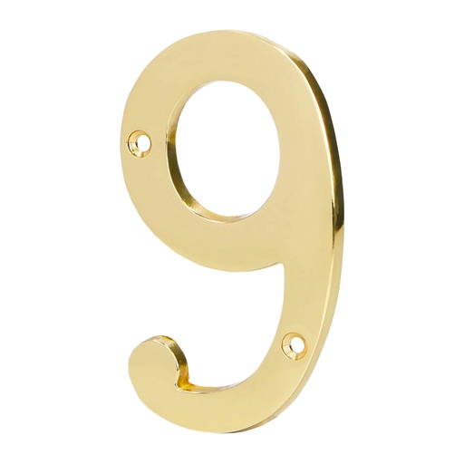 [HC79598] HERMEX NUMERO NUCH-9 4" NO 9 LATON SOLIDO