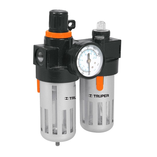 [HC77595] TRUPER FILTRO Y REGULAD D/PRESION D/AIRE MOD D/LUBRIC 140PSI