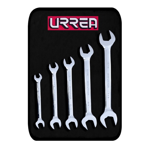 [HC76362] URREA JGO 5 LLAVES ESPANOLAS 3000N 3/8X7/16A13/16X7/8"