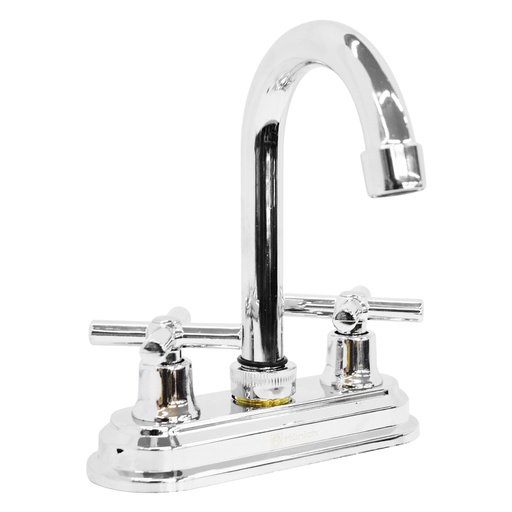 [HC91948] MUNICH MEZCLADORA P/LAVABO    4" CROMO T/BAR MAN CRUZ ML-300