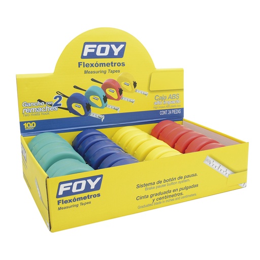 [HC76392] FOY FLEXOMETRO 5MTX3/4 COLORES 142132