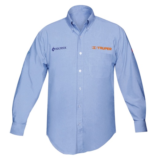 [HC81565] TRUPER CAMISA CAM-AZ-LM M AZUL MGA LARGA