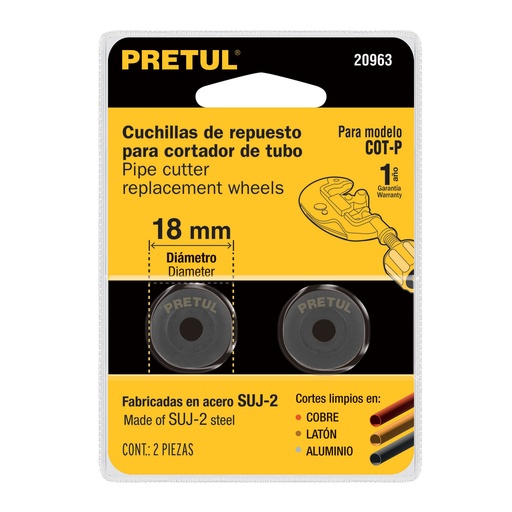 [HC81621] PRETUL CUCHILLA REP-COT-PN ENBLISTER 2PZA