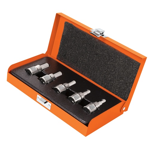 [HC81685] TRUPER DADO JPH-3/8X5P CUADRO3/8" PUNTA HEXAGONAL 5PZA STD